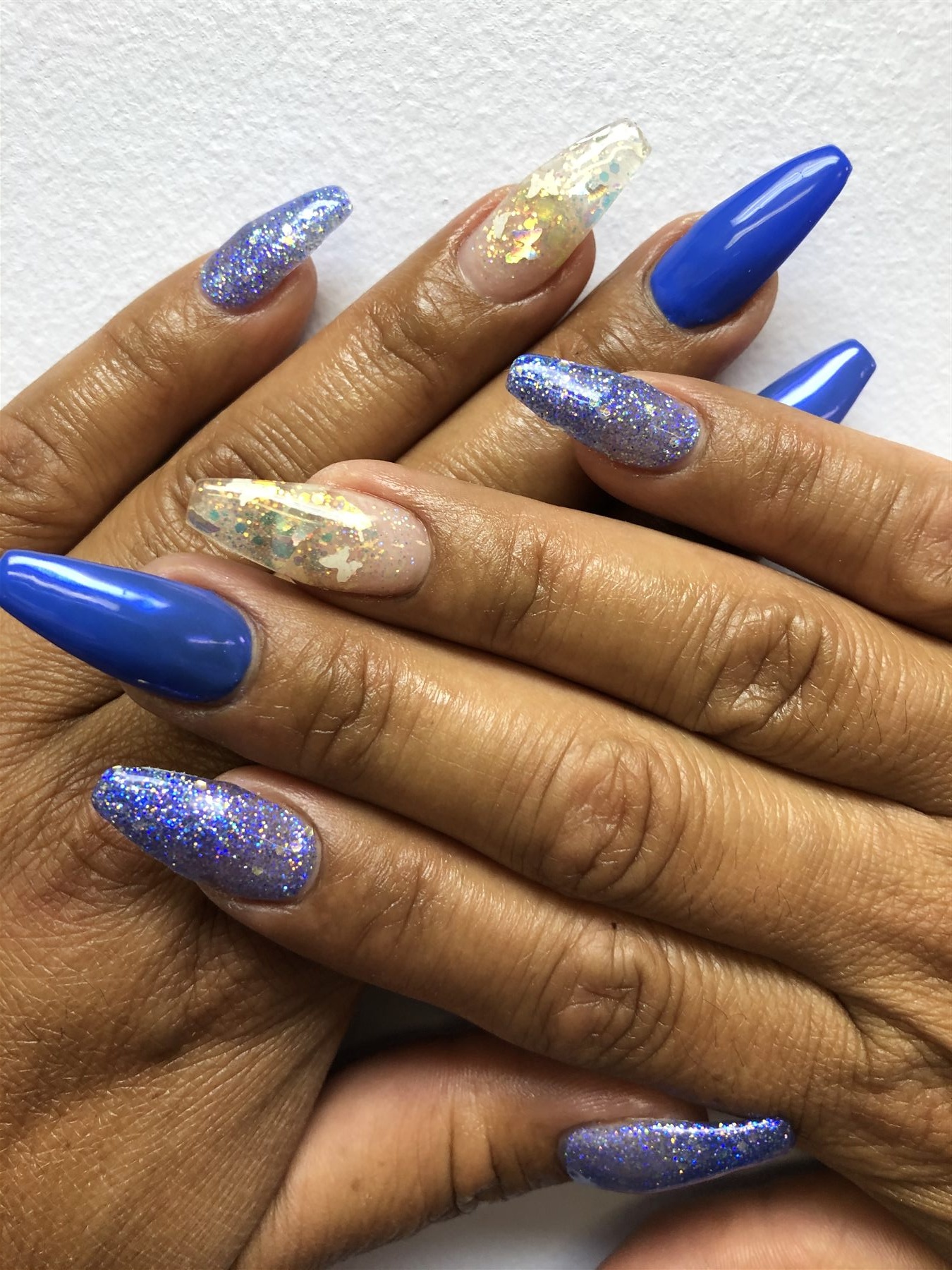 Royal Blue Glitter & Foil