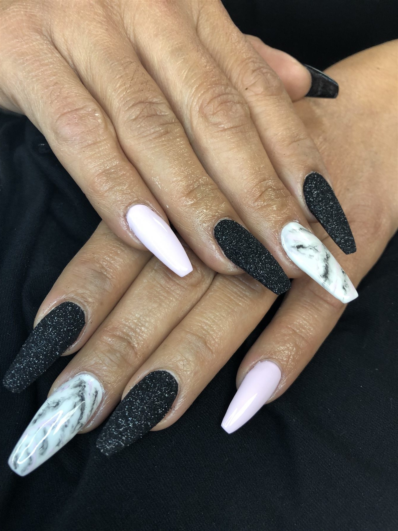 Black Sugar Glitter & Marble