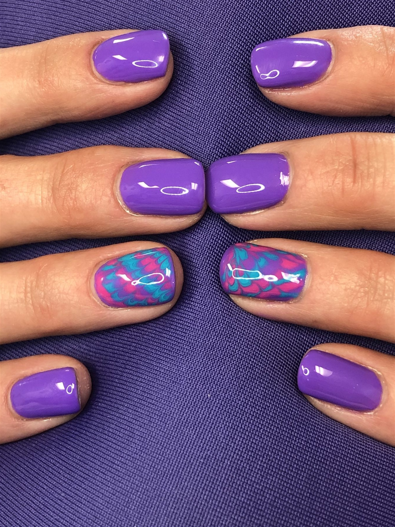 Purple Feathered Accent