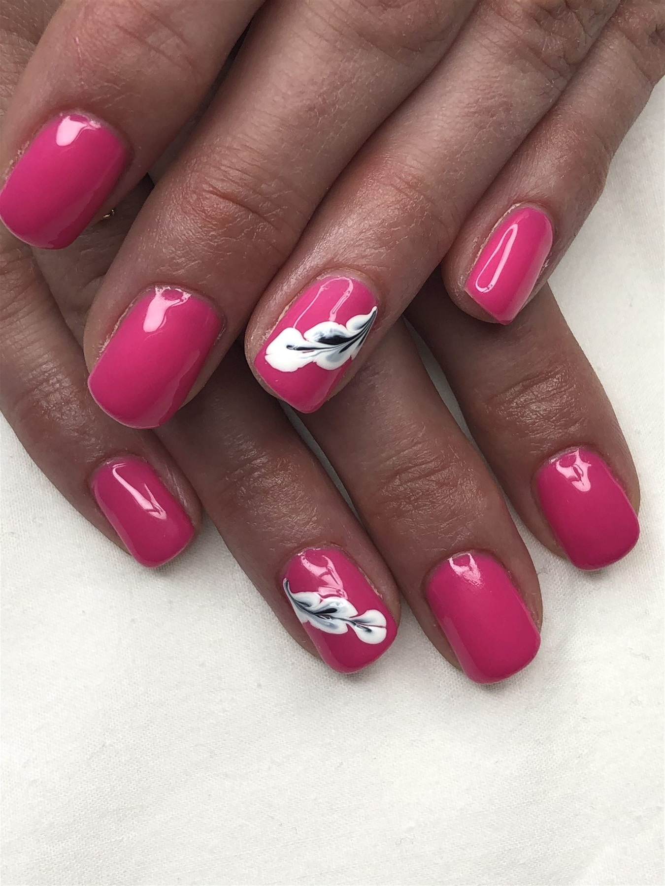 Hot Pink Floral Accent