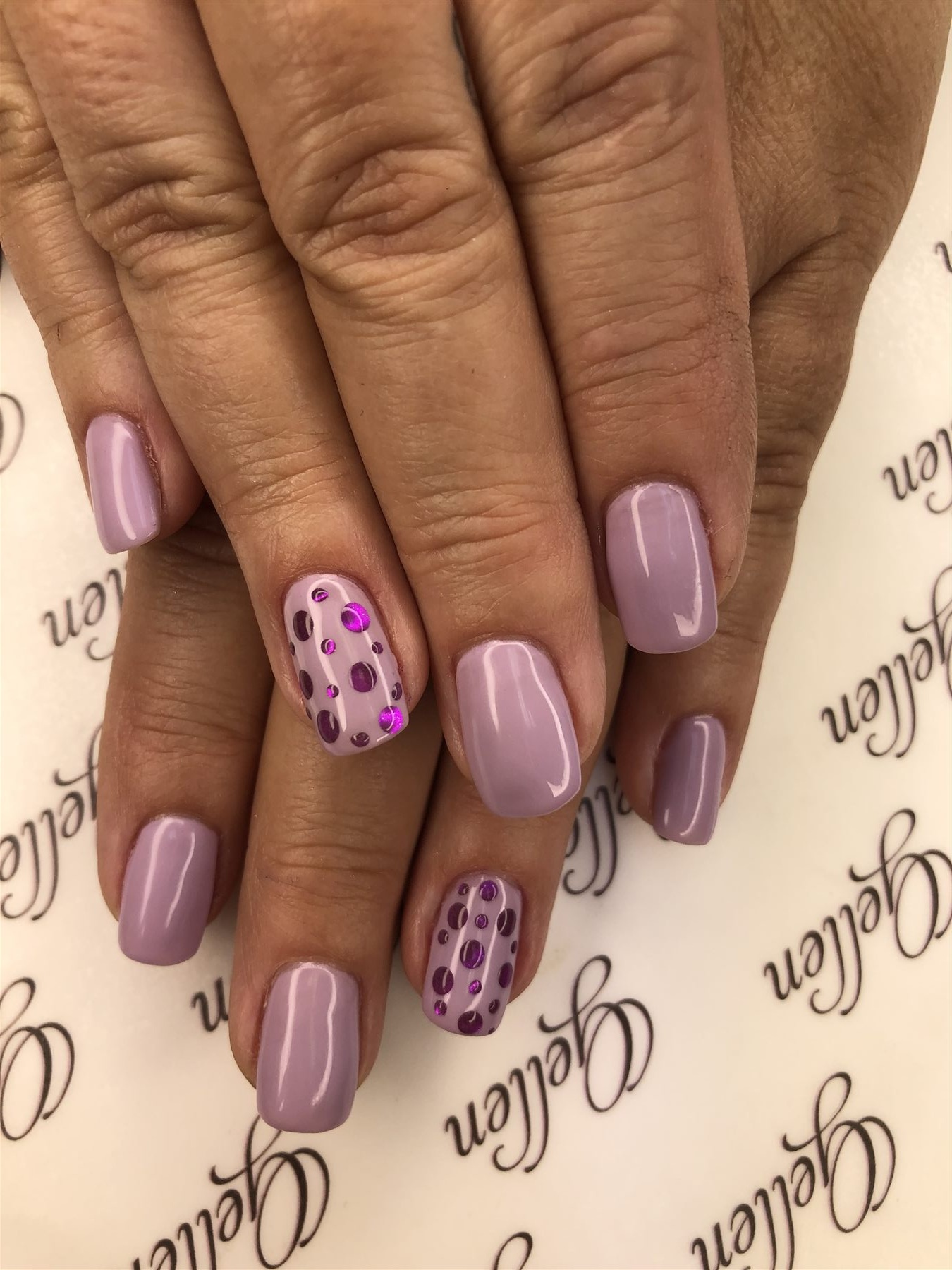 Lavender Dot Accents