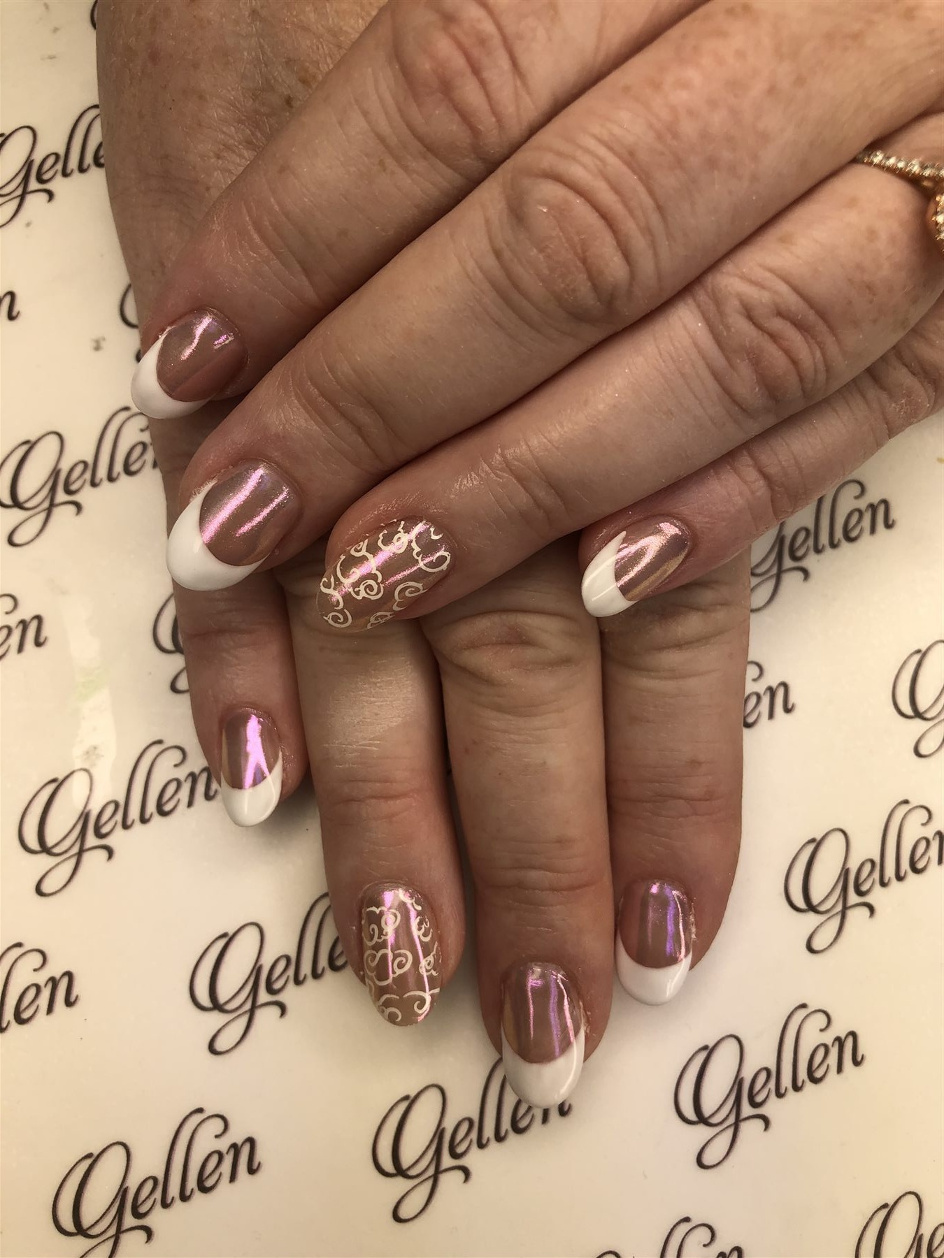 Rose Chrome French Scrollwork