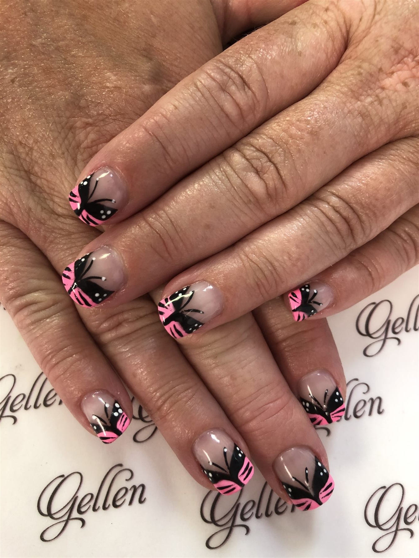 Pink Butterfly French