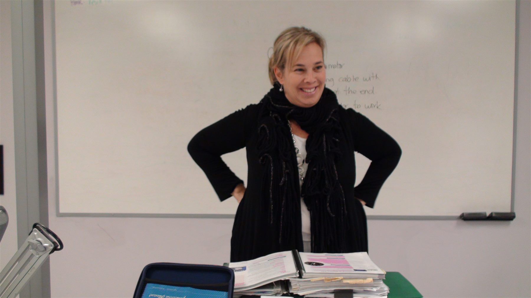 Ellen Flood teaching in the TONi classroom