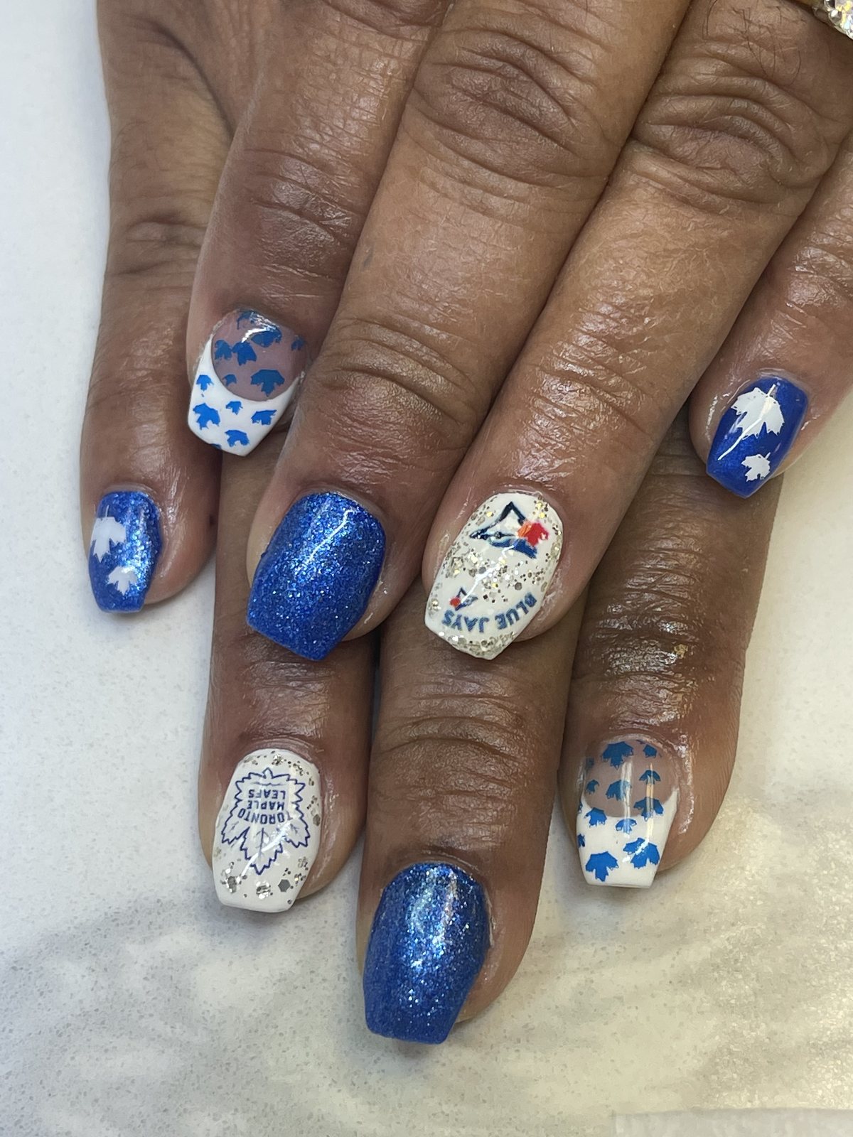 Toronto Blue Jays Nail Art