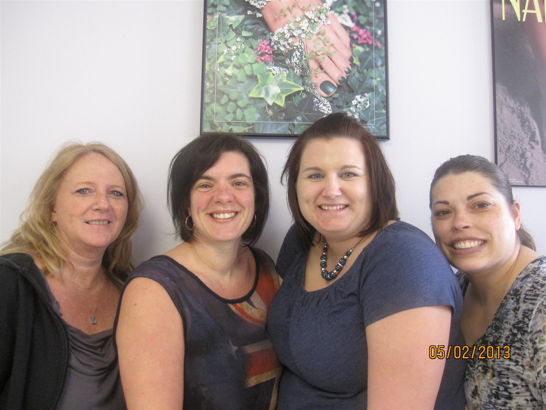 Four TONi nail students together in 2013